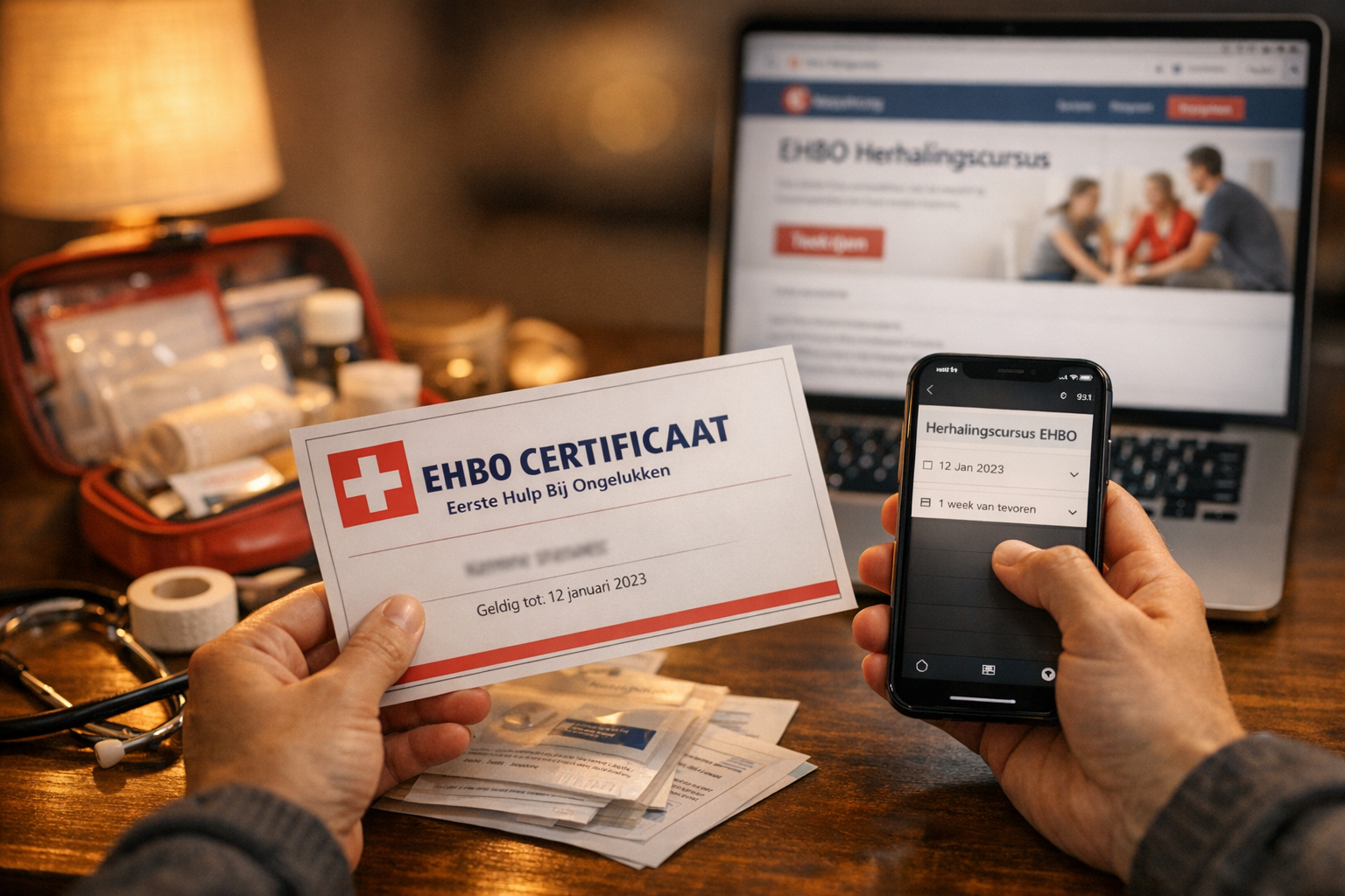 EHBO herhalingscursus planning