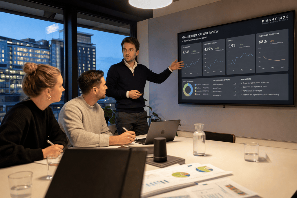 Welke KPI’s en rapportages kun je verwachten van een marketingbureau in Eindhoven, en hoe beoordeel je het resultaat na 3&nbsp;maanden?