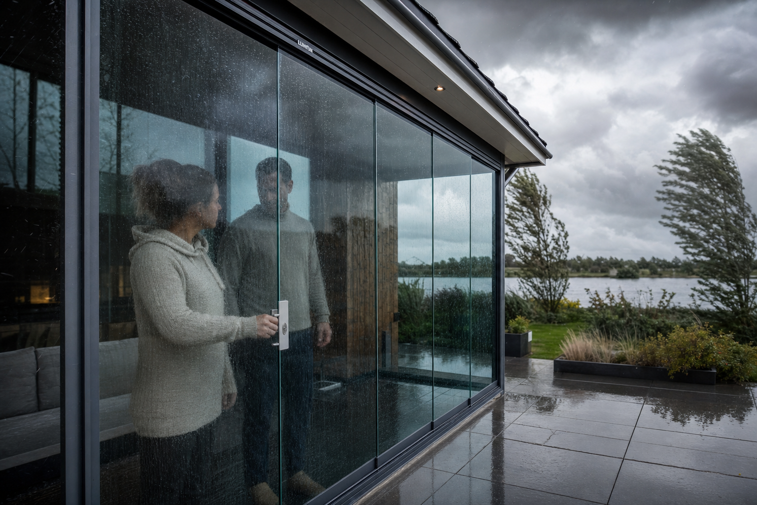 Glazen schuifwanden veiligheid storm inbraak